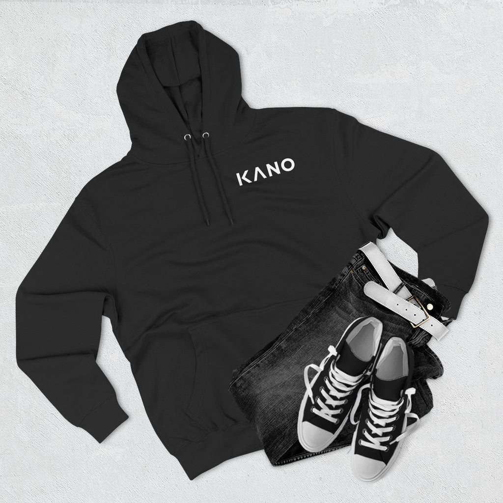 KANO Minimal Logo Hoodie — Black Fleece Pullover