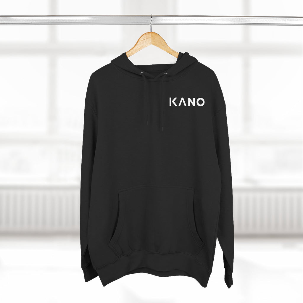 KANO Minimal Logo Hoodie — Black Fleece Pullover
