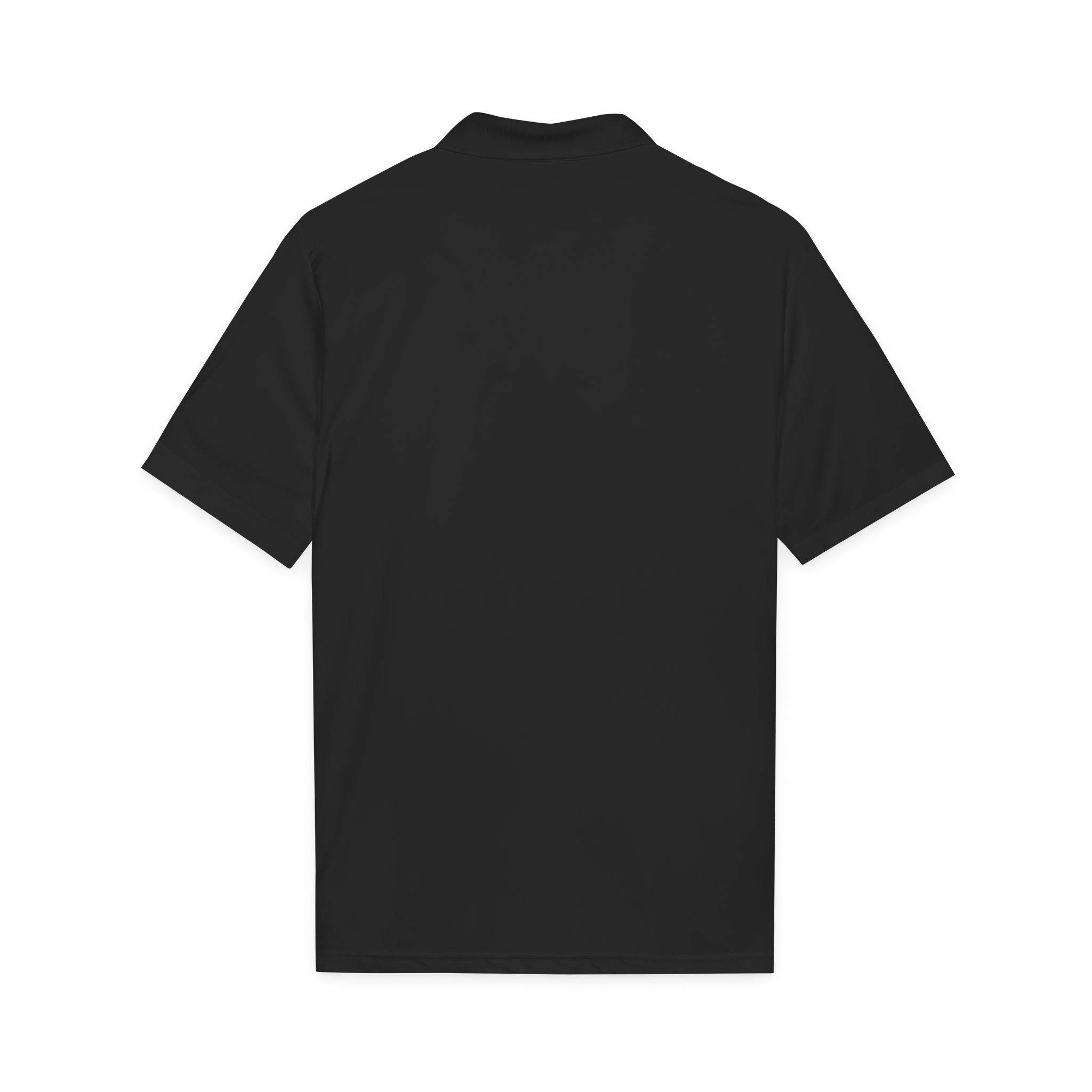Performance Polo — 'Note8m' Embroidered White Golf Shirt