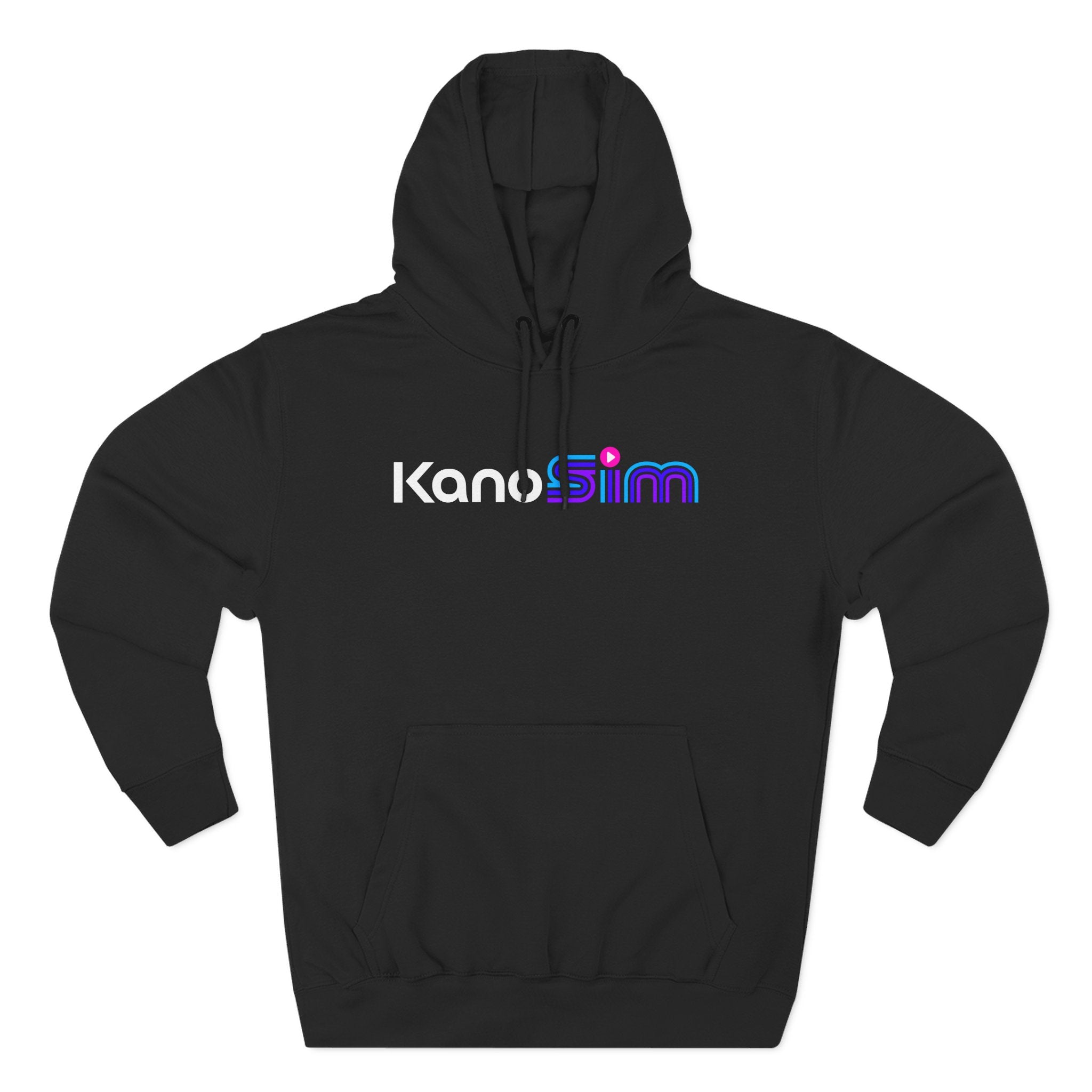 KANO Minimal Logo Hoodie — Black Fleece Pullover
