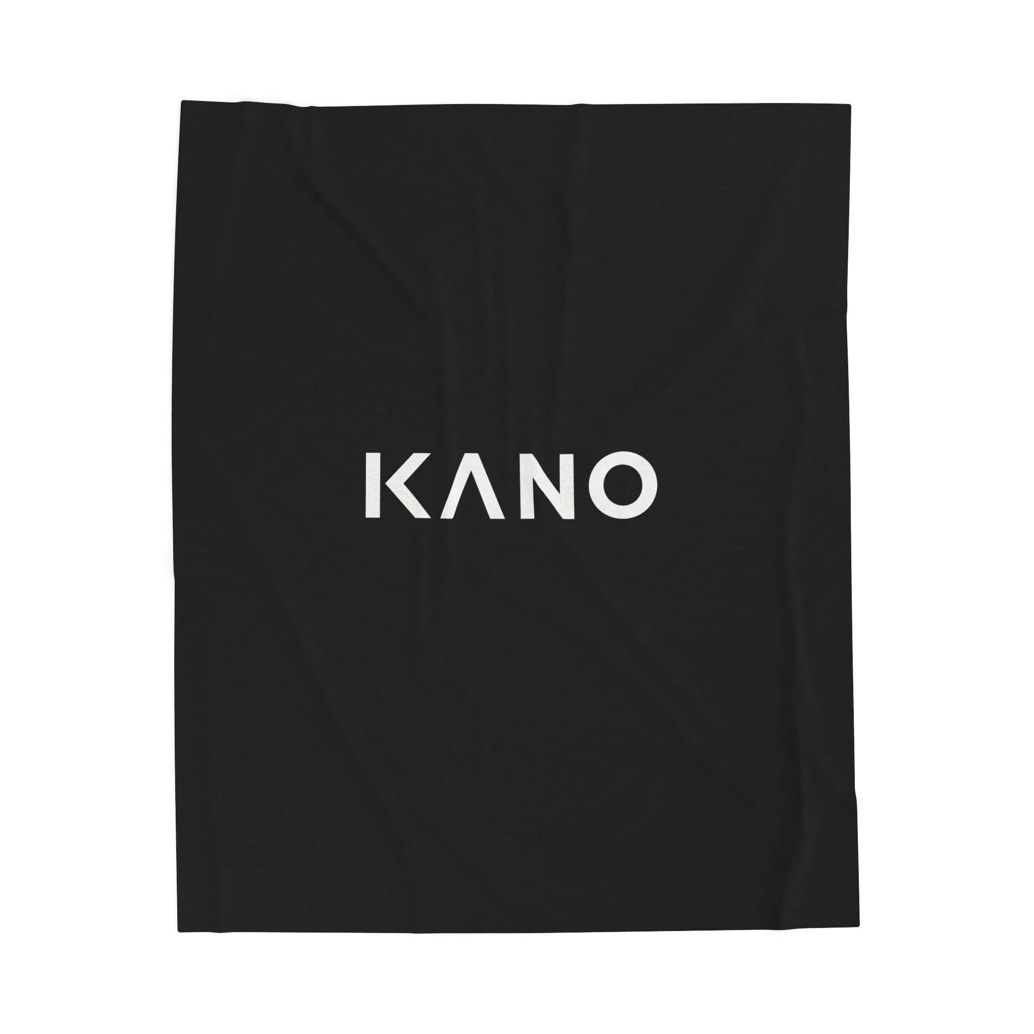 KANO Logo Velveteen Plush Blanket — Soft Cozy Throw for Living Room & Travel