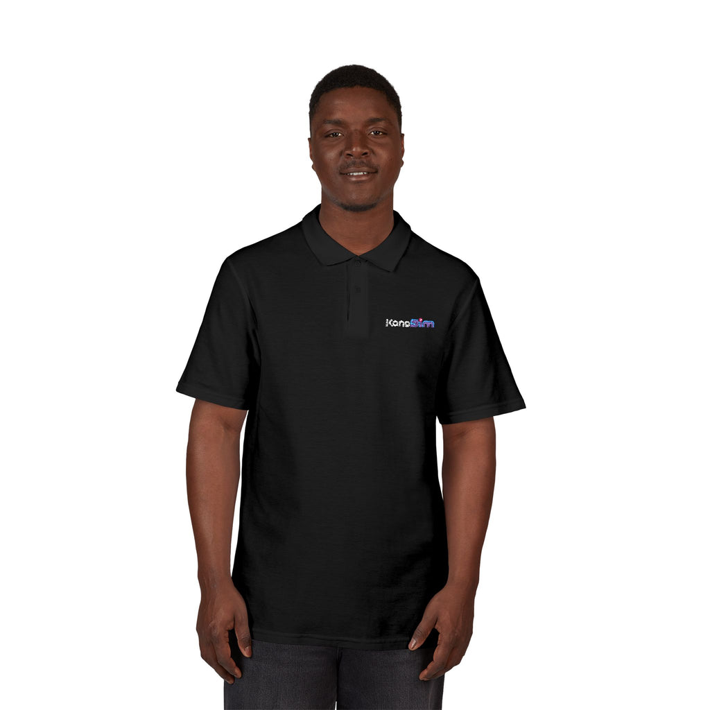 Embroidered KanoSim Polo Shirt – Minimal Logo Pique Collar Tee