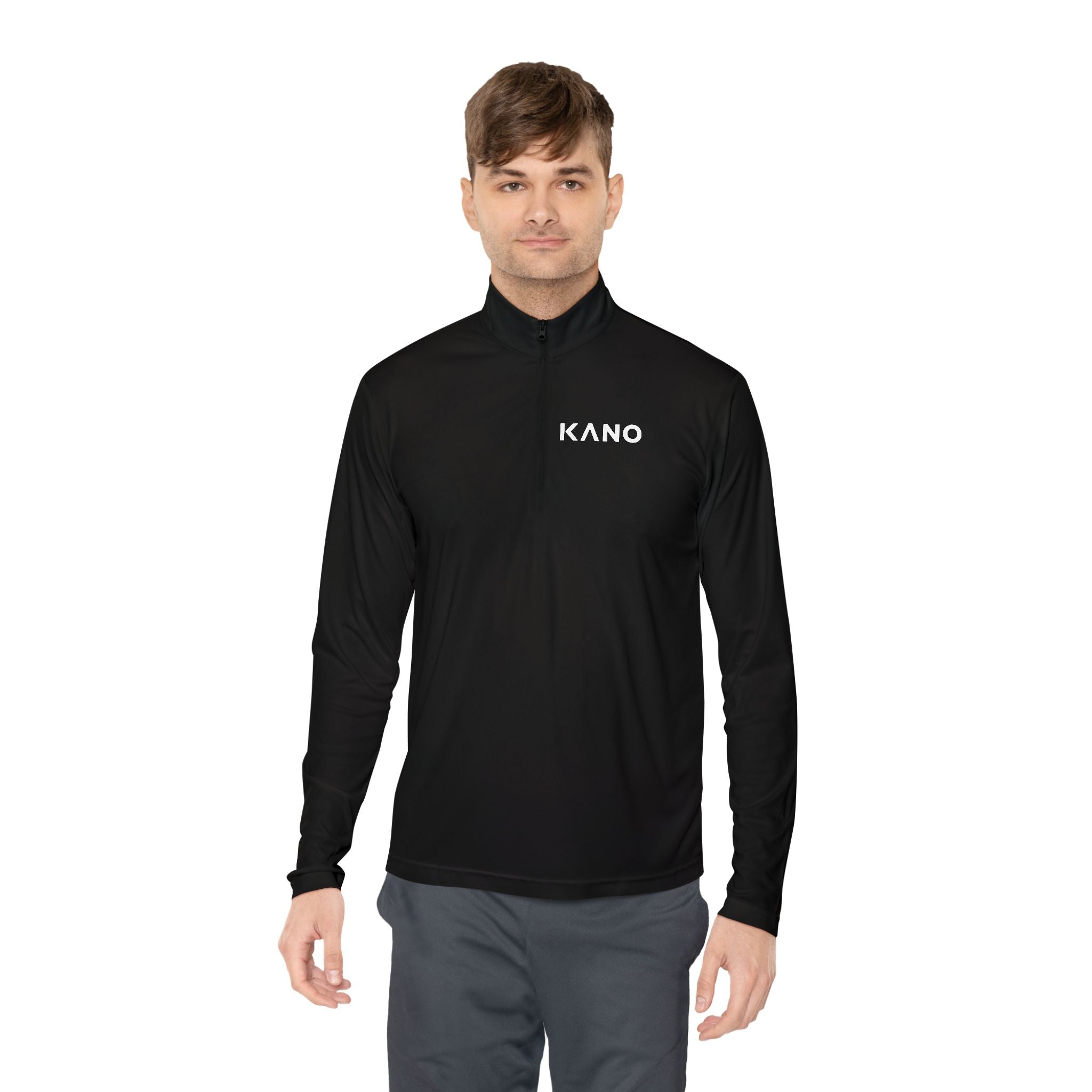 KANO Quarter-Zip Pullover — Minimal Logo Performance Pullover