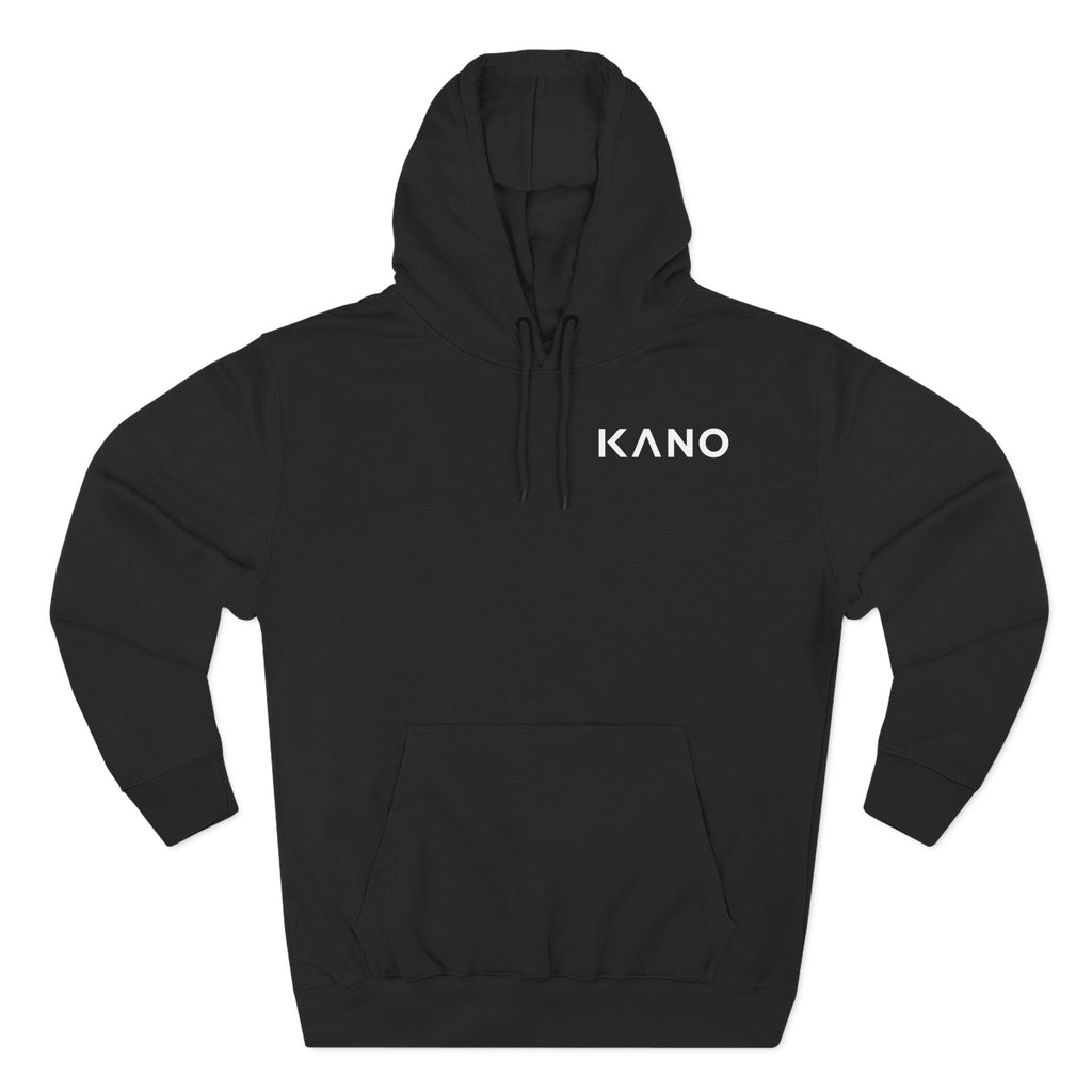 KANO Minimal Logo Hoodie — Black Fleece Pullover