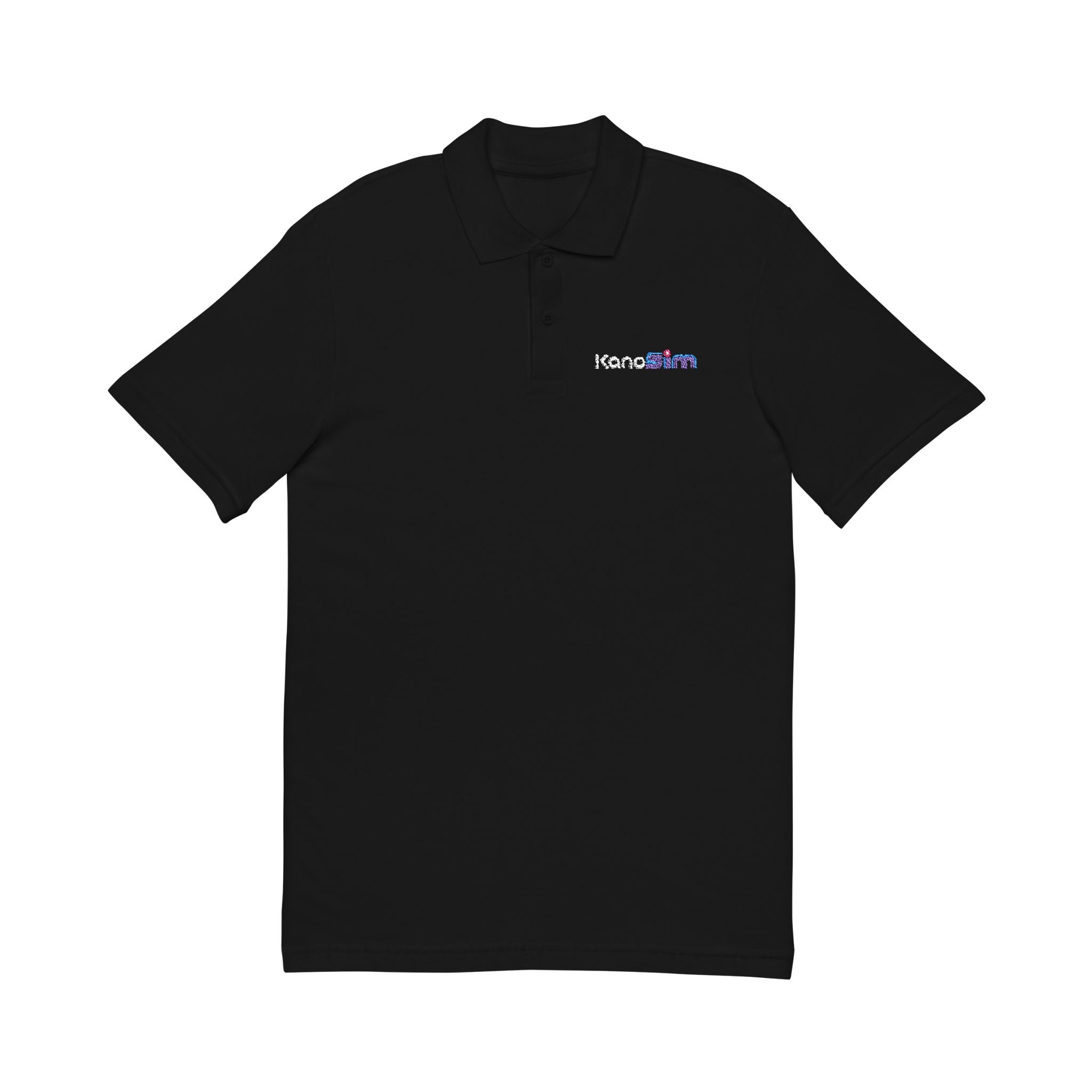 Embroidered KanoSim Polo Shirt – Minimal Logo Pique Collar Tee