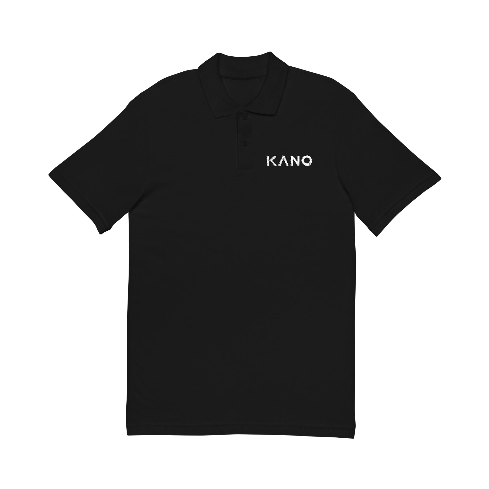Embroidered KANO Polo Shirt – Minimal Logo Pique Collar Tee